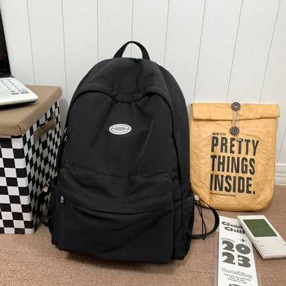 Simple Design Woman Backpack 2023 New Fashion Female Travel Rucksack Schoolbag For Teenage Girls Boys High Quality