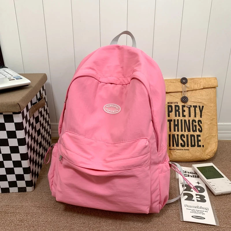 Simple Design Woman Backpack 2023 New Fashion Female Travel Rucksack Schoolbag For Teenage Girls Boys High Quality