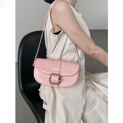 Simple Fashion All-match Underarm Shoulder Bags Elegant Casual Commuter Handbags Female Spring New Light Luxury Bolsas Mujer