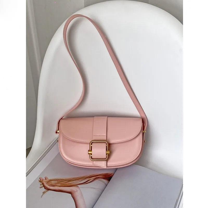 Simple Fashion All-match Underarm Shoulder Bags Elegant Casual Commuter Handbags Female Spring New Light Luxury Bolsas Mujer