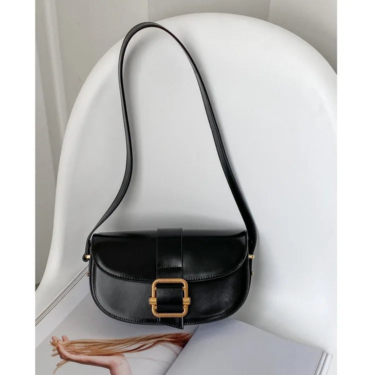 Simple Fashion All-match Underarm Shoulder Bags Elegant Casual Commuter Handbags Female Spring New Light Luxury Bolsas Mujer