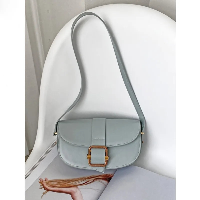 Simple Fashion All-match Underarm Shoulder Bags Elegant Casual Commuter Handbags Female Spring New Light Luxury Bolsas Mujer