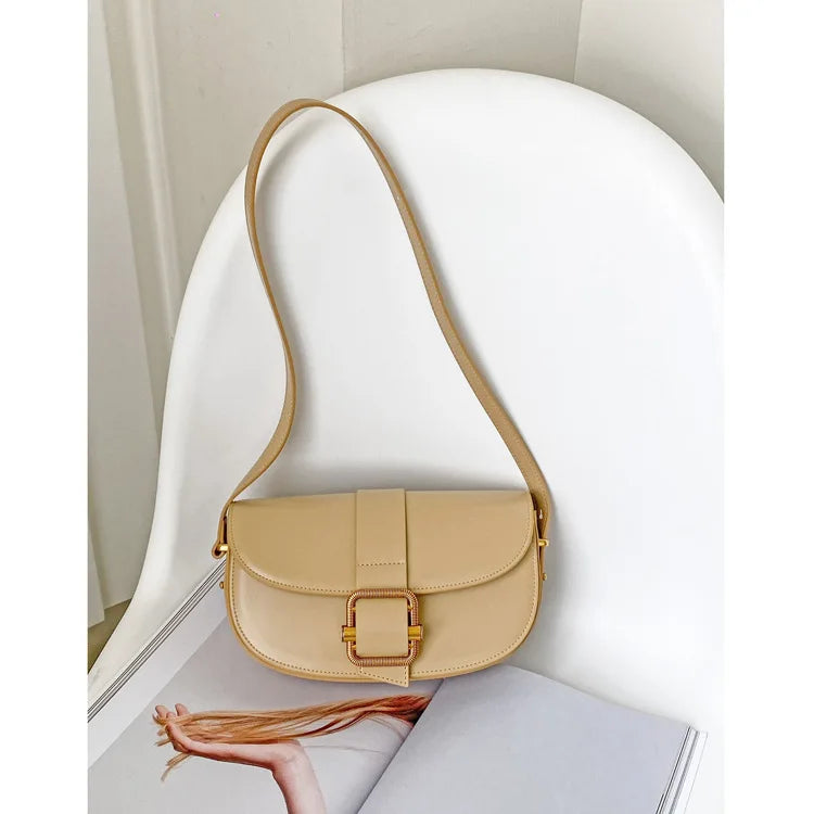 Simple Fashion All-match Underarm Shoulder Bags Elegant Casual Commuter Handbags Female Spring New Light Luxury Bolsas Mujer