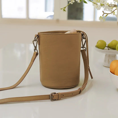 Simple Fashion Crossbody Bag Woman 2024 New Minority Designer Genuine Leather Handbags Casual Commuter All-match Purses Bolsas