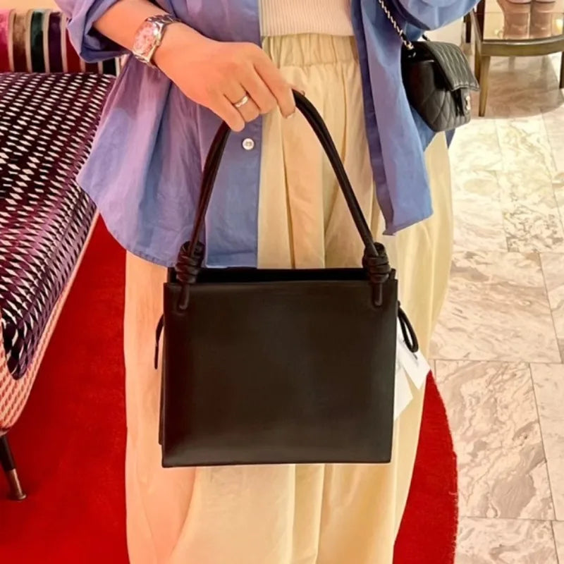 Simple Fashion Designer Kink Handbags Large Capacity Commuter Solid Color Shoulder Bags Purses 2024 New Office Lady Bolsas