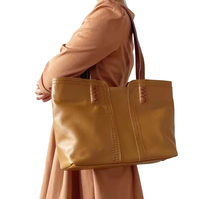 Simple Fashion Designer Luxury Tote Women Bags Large Capacity Commuter All-match Briefcase Casual Shopper Travel Handbags Purse