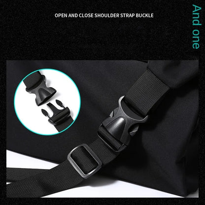 Simple Men Messenger Bag Waterproof Oxford 14 inch Laptop Shoulder Bag Casual Travel Gym Single Bag for Male