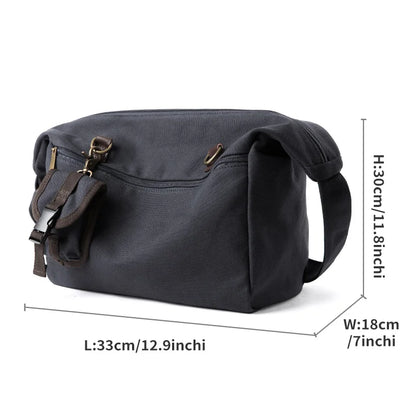Simple Men Messenger Bag Waterproof Oxford 14 inch Laptop Shoulder Bag Casual Travel Gym Single Bag for Male