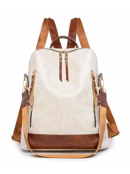 Simple Multifunctional Large Capacity Backpacks High Quality Leather Mochilas Luxury Designer Brand Women's Backpack Sac A Dos