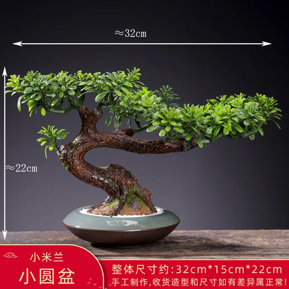 Simulation welcome pine artificial fake tree landscaping decorations potted ornaments home living room hotel porch decoration