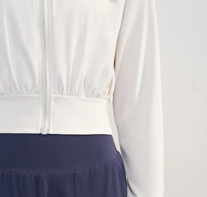 Size XXS/2  XS/4  S/6  M/8 .Please use this size; XXS/2 XS/4 S/6 M/8 Jacket Women Zip Fitness Top Running Coats Workout Clothes