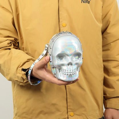 Skull Bag Personalized Bag Clutch Mini Bags Street Trend Punk Handbag Fashion Biker Bags Super Cool Halloween Thriller