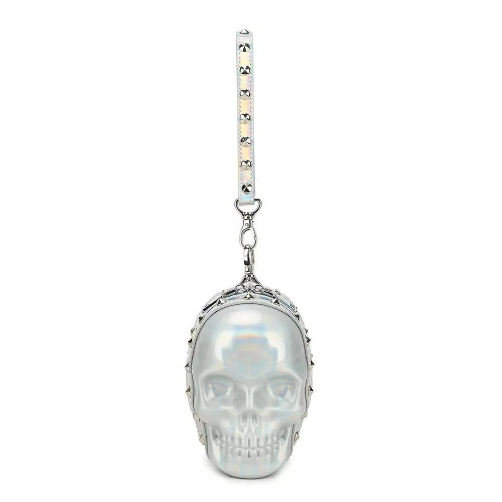 Skull Bag Personalized Bag Clutch Mini Bags Street Trend Punk Handbag Fashion Biker Bags Super Cool Halloween Thriller
