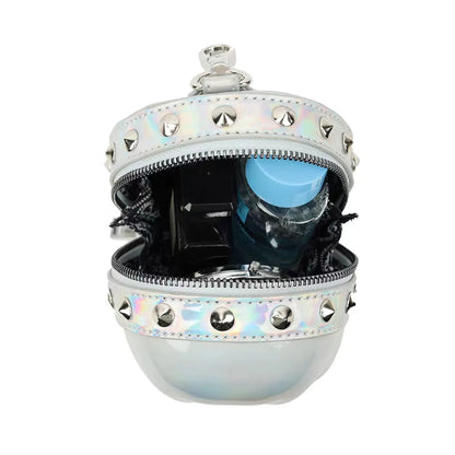 Skull Bag Personalized Bag Clutch Mini Bags Street Trend Punk Handbag Fashion Biker Bags Super Cool Halloween Thriller