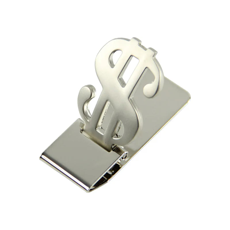 Slim Money Clip Stainless Steel Cash Bills Credit Card Holder New Dollar Design
