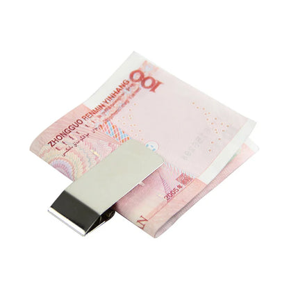 Slim Money Clip Stainless Steel Cash Bills Credit Card Holder New Dollar Design