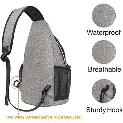 Sling Backpack, Multipurpose Crossbody Shoulder Bag Travel Hiking Daypack