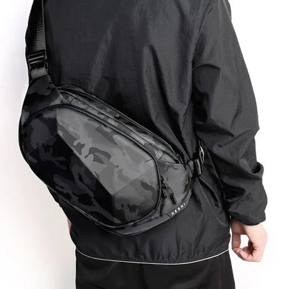 Sling Pack with USB Port for 9.7 Inch Ipad Waterproof Men's Shoulder Bag Crossbody Bag Anti-Theft Short Travel Messenger
