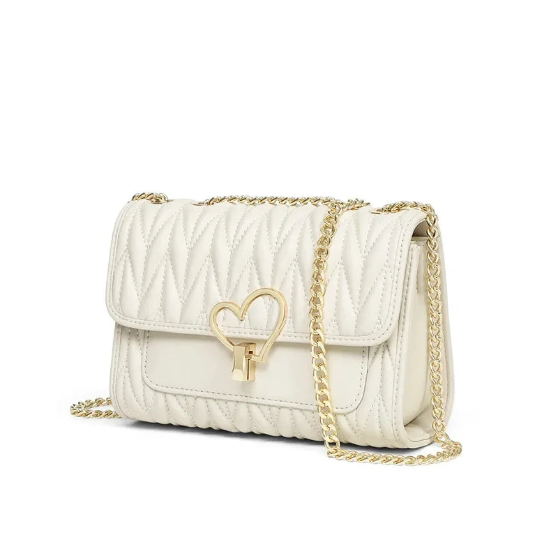 Small 2024 New Tide Leather Crossbody Summer Chain All-match Burst Fashion One Shoulder Female Bag Gift Girlfriend