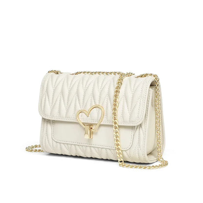Small 2024 New Tide Leather Crossbody Summer Chain All-match Burst Fashion One Shoulder Female Bag Gift Girlfriend