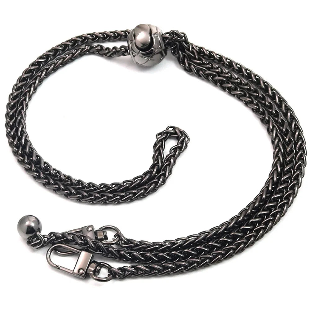 Small Ball Adjustable Metal Chain Accessories Bag Shoulder Strap