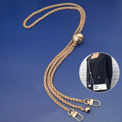 Small Ball Adjustable Metal Chain Accessories Bag Shoulder Strap