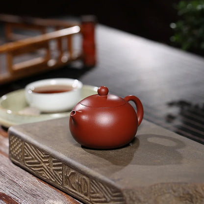Small Capacity Dahongpao Xishi 90cc Zisha Teapot Yixing Handmade Pot Kung-fu Teaware  Purple Clay Drinkware For Puer Green Ball