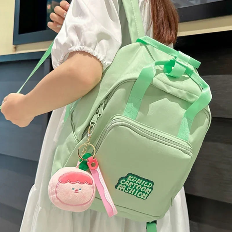 Small Cool Student Female Backpack Waterproof Cute Women School Bag Lady Laptop White Book Kawaii Girl College Backpack Travel