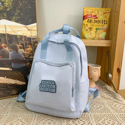 Small Cool Student Female Backpack Waterproof Cute Women School Bag Lady Laptop White Book Kawaii Girl College Backpack Travel