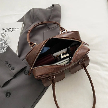 Small Double Pockets Shoulder Bags for Women 2023 New Fashion Trend Designer Underarm Bag Female Handbags and Purses