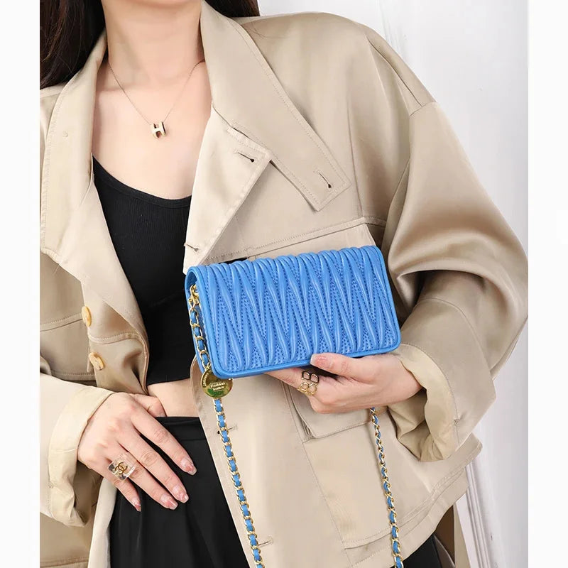 Small Flap Women 2024 Luxury Brand New Fashion All-match Shoulder Messenger Bag Tide Purse and Handbag Designer
