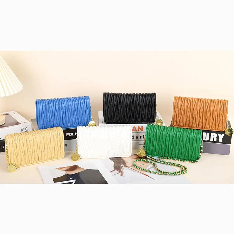 Small Flap Women 2024 Luxury Brand New Fashion All-match Shoulder Messenger Bag Tide Purse and Handbag Designer