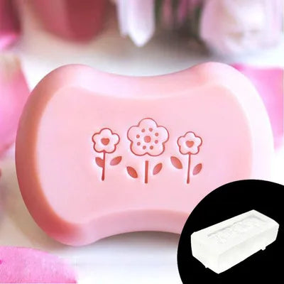 Small Flower Pattern Handmade Soap Stamp, Clear DIY Natural Acrylic, Decorative Soap Making, Custom Printing