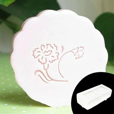 Small Flower Pattern Handmade Soap Stamp, Clear DIY Natural Acrylic, Decorative Soap Making, Custom Printing
