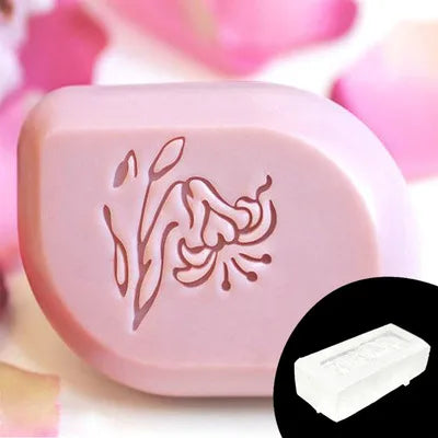 Small Flower Pattern Handmade Soap Stamp, Clear DIY Natural Acrylic, Decorative Soap Making, Custom Printing