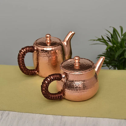 Small Kettle Portable Vintage Tea Cooker Teapot Set Japanese Handmade Water Jug Copper Coffer Pot Metal Yixing Teapot Tea Set