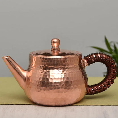 Small Kettle Portable Vintage Tea Cooker Teapot Set Japanese Handmade Water Jug Copper Coffer Pot Metal Yixing Teapot Tea Set