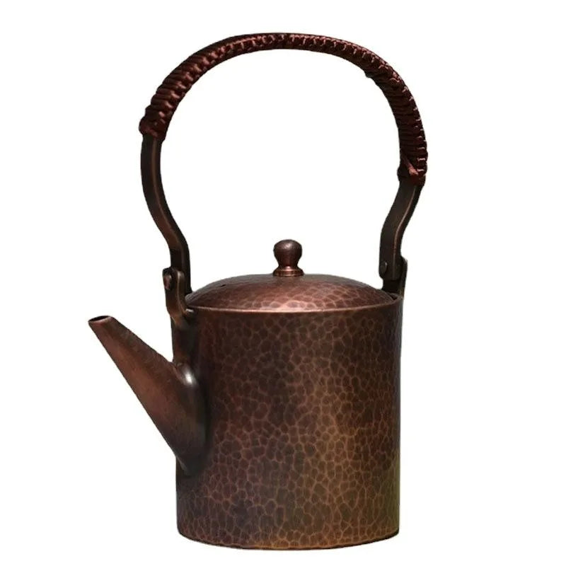 Small Kettle Yixing Tea Pot Handmade Hot Water Kettle Copper Side Handle Tea Teapot Japanese Vintage Kung Fu Tea Tableware Gift