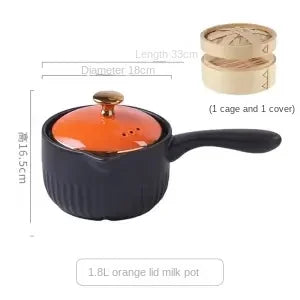Small Milk Pot Baby Supplementary Food Pot Instant Noodle Casserole Non-stick Milk Pot Heat-resistant Nutritional Pot Gas