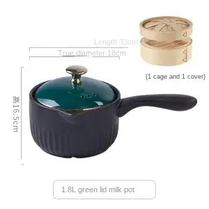 Small Milk Pot Baby Supplementary Food Pot Instant Noodle Casserole Non-stick Milk Pot Heat-resistant Nutritional Pot Gas