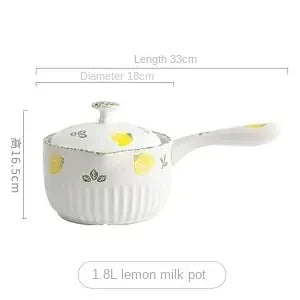 Small Milk Pot Baby Supplementary Food Pot Instant Noodle Casserole Non-stick Milk Pot Heat-resistant Nutritional Pot Gas