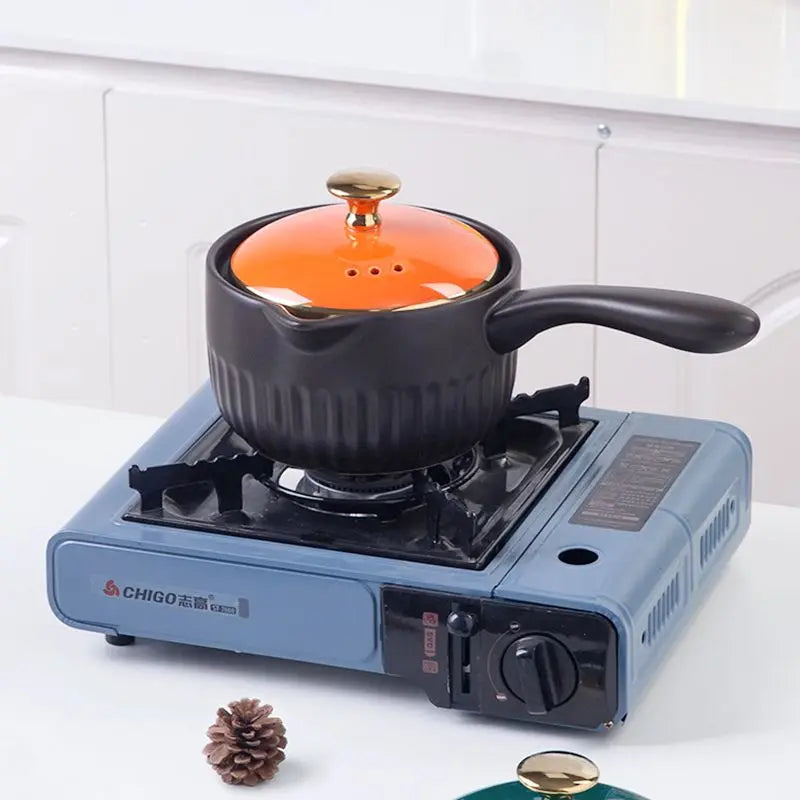 Small Milk Pot Baby Supplementary Food Pot Instant Noodle Casserole Non-stick Milk Pot Heat-resistant Nutritional Pot Gas