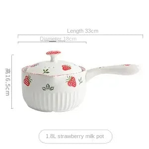 Small Milk Pot Baby Supplementary Food Pot Instant Noodle Casserole Non-stick Milk Pot Heat-resistant Nutritional Pot Gas