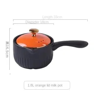 Small Milk Pot Baby Supplementary Food Pot Instant Noodle Casserole Non-stick Milk Pot Heat-resistant Nutritional Pot Gas