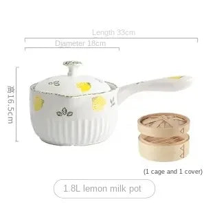 Small Milk Pot Baby Supplementary Food Pot Instant Noodle Casserole Non-stick Milk Pot Heat-resistant Nutritional Pot Gas