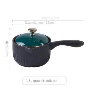 Small Milk Pot Baby Supplementary Food Pot Instant Noodle Casserole Non-stick Milk Pot Heat-resistant Nutritional Pot Gas