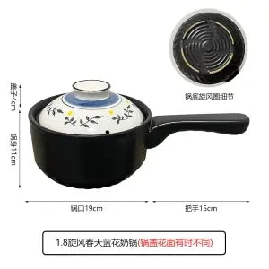 Small Milk Pot Baby Supplementary Food Pot Instant Noodle Casserole Non-stick Milk Pot Heat-resistant Nutritional Pot Gas