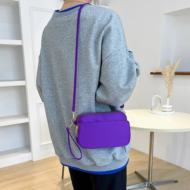 Small Square Bag Trendy Phone Bags for Women Girl Crossbody Bags Solid Color Bag