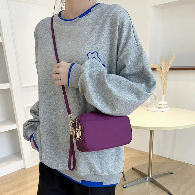Small Square Bag Trendy Phone Bags for Women Girl Crossbody Bags Solid Color Bag