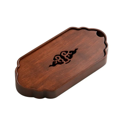 Small Tea Tray Household Drain Tray Teaware Tea Platform Modern Simple Easy Kung Fu Rectangular Bamboo Tea Tray